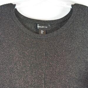 Knit dress silver flecks SZ M Bailey /44 NWT
